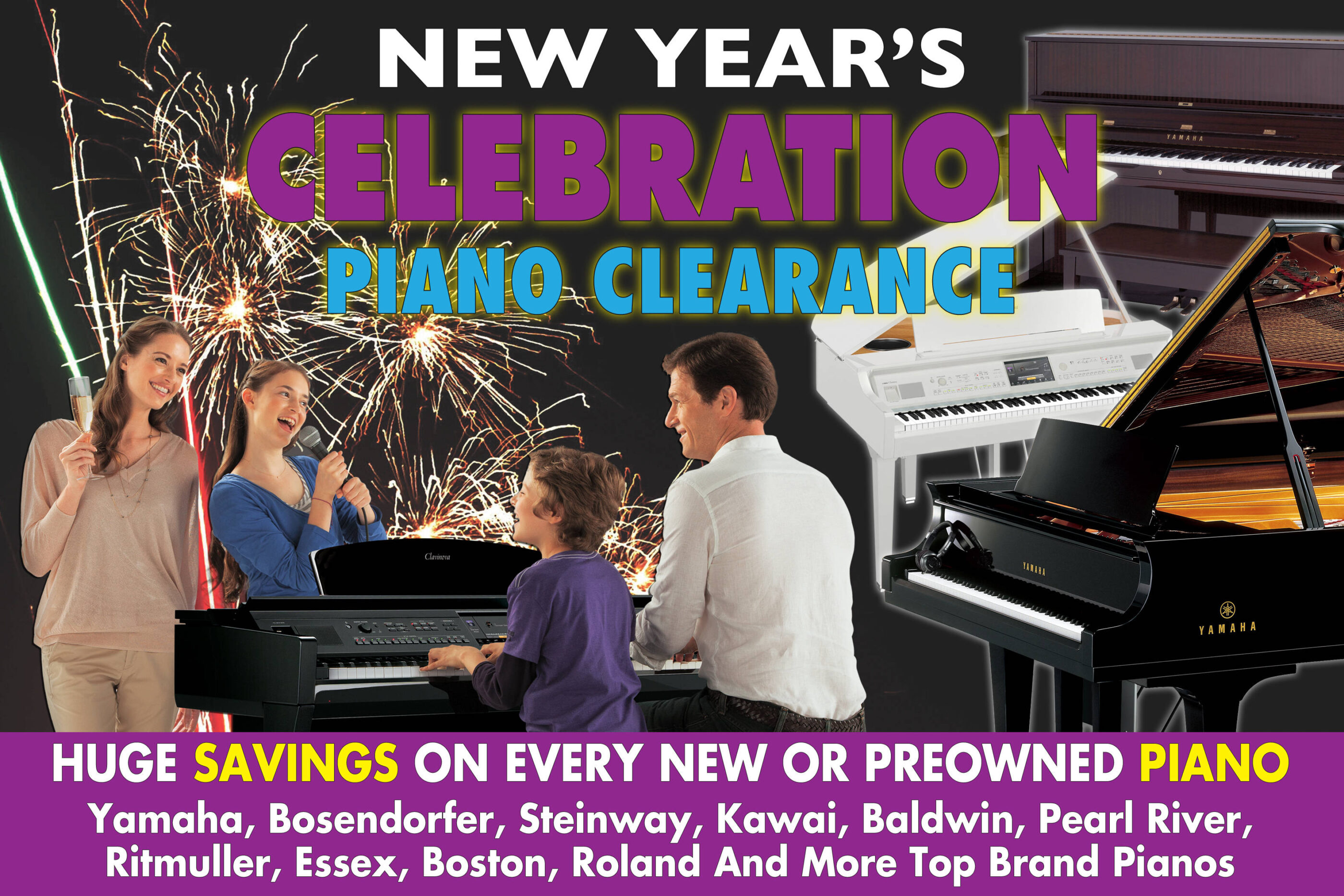 New Year's Piano Clearance.