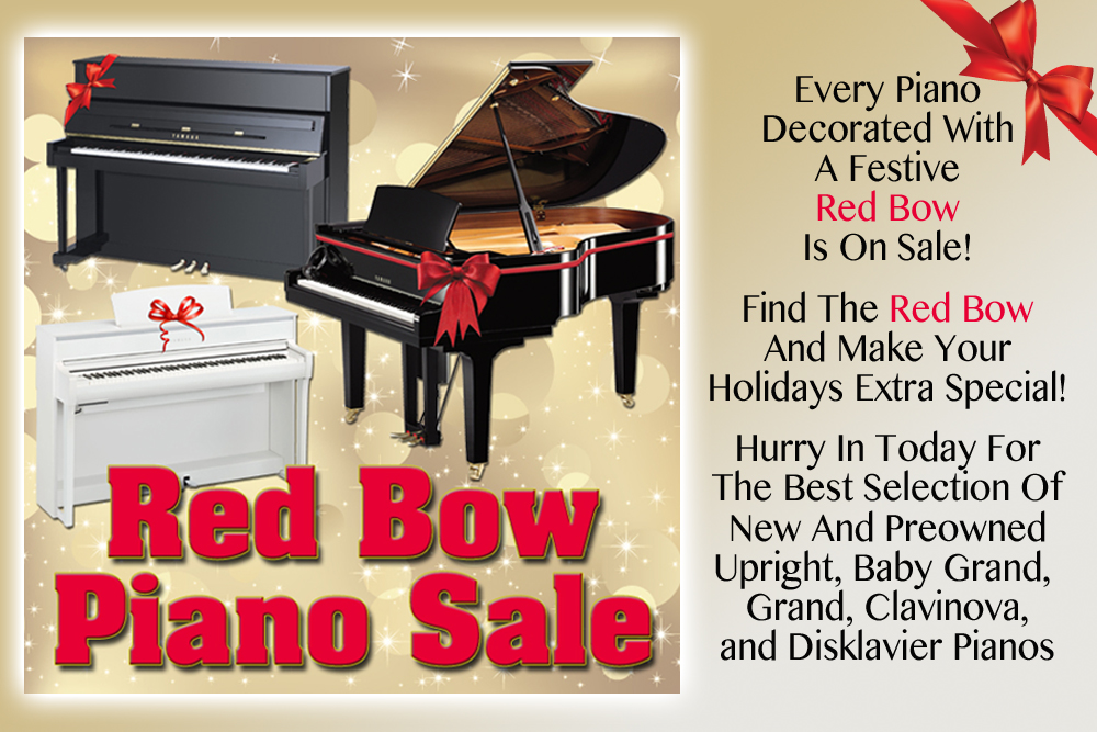 Red Bow Piano Sale 2023