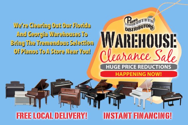 Warehouse Piano Sale 2025