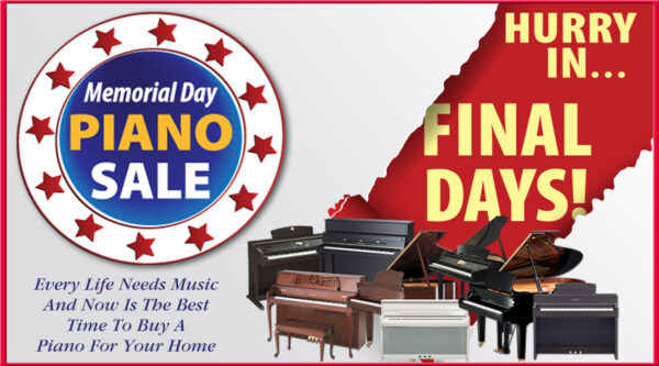 Memorial Day Overstock Piano Sale
