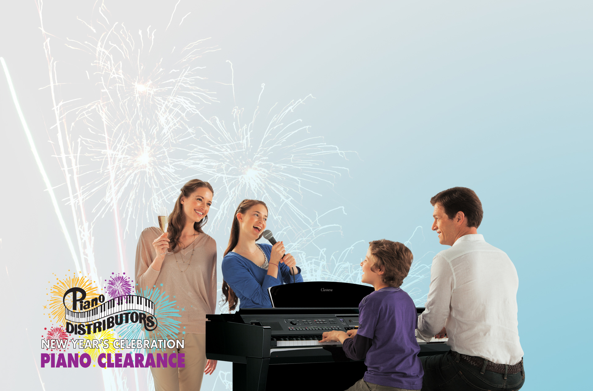 New Year Piano Clearance Slider